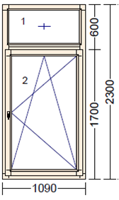 окно с фрамугой 3